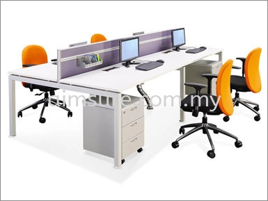 4 Pax Rumex AIM Desking System (AIM28-C4-2-RM)