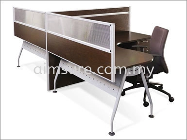 2 Seat T Shape Desking System (AIM28-C2-1-L-PN)