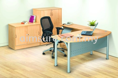 L Shape Executive Desk Pole Leg