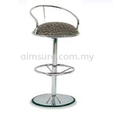 Bar Stool with round chrome base (AIM2-BS)