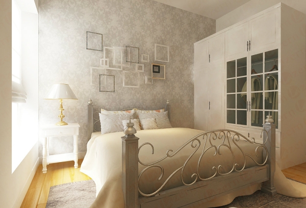 Victorian white to impress your Guest Guest Room Modern Contemporary Interior Design for Chris's Condominium in SS2 Petaling Jaya Shah Alam, Selangor, Kuala Lumpur (KL), Malaysia Service, Interior Design, Construction, Renovation | Lazern Sdn Bhd