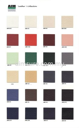 PU colour chart for office chair