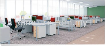 Open Concept Office System(AIM60-C12-1-12-GSHT)