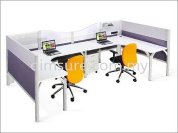 2 Seat Office Pole System (AIM-C2-1-L-PS)