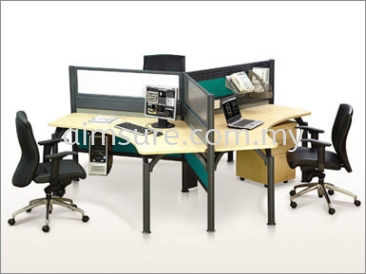 3 Seater Y shape Office System (AIM-C3-1-YS-PS)