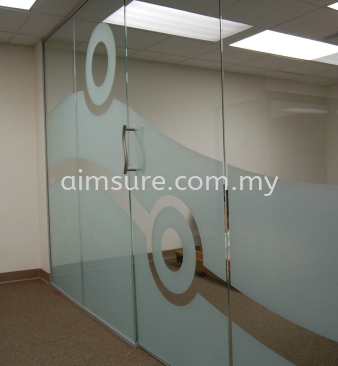 Frosted film with circle design 201