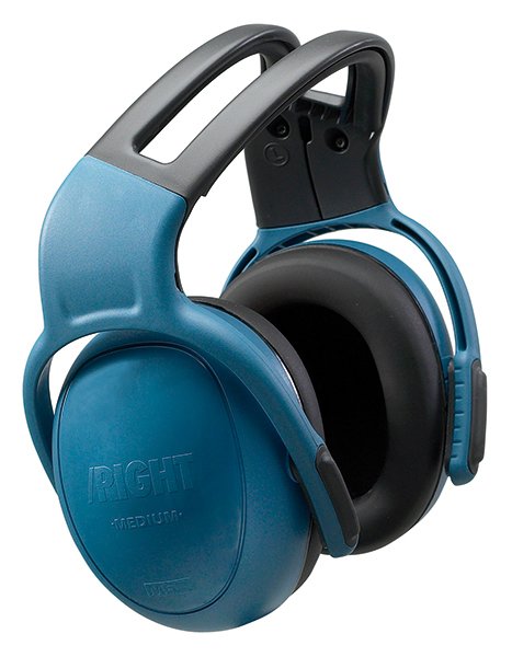 MSA leftRIGHT Earmuff, Medium, Headband, Blue