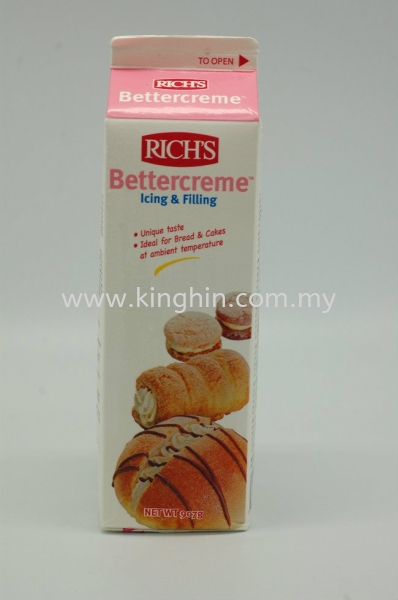 Rich's Bettercreme  Fresh Cream/Non Dairy Whipping Cream Cream Melaka, Malaysia Supplier, Suppliers, Supply, Supplies | Kinghin Sdn Bhd