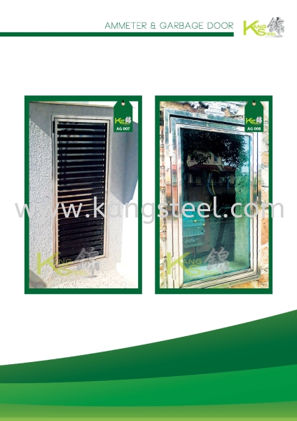 AG007&AG008 Ammeter and Garbage Door Johor Bahru, JB, Skudai Design, Installation, Supply | Kang Steel Engineering Sdn Bhd