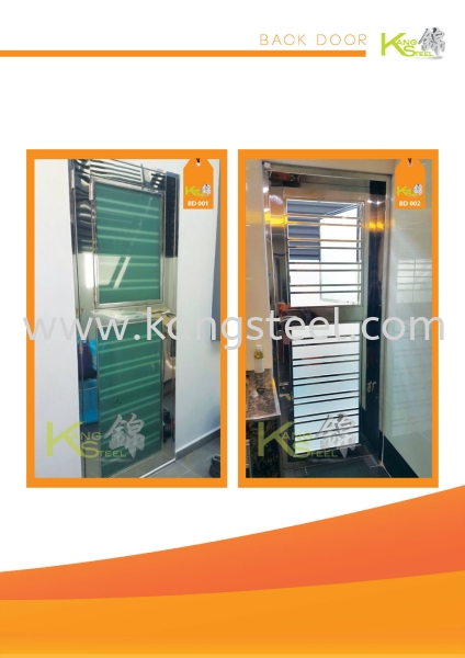 BD001&BD002 Back Door Johor Bahru, JB, Skudai Design, Installation, Supply | Kang Steel Engineering Sdn Bhd