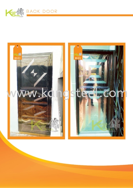 BD011&BD012 Back Door Johor Bahru, JB, Skudai Design, Installation, Supply | Kang Steel Engineering Sdn Bhd