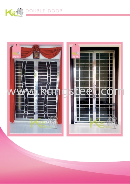 DD005&DD006 Double Door Johor Bahru, JB, Skudai Design, Installation, Supply | Kang Steel Engineering Sdn Bhd