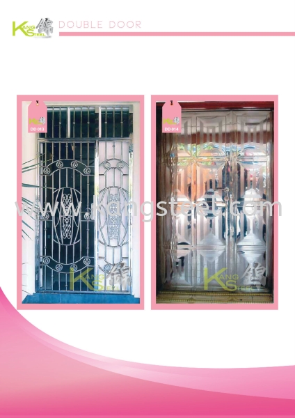 DD013&DD014 Double Door Johor Bahru, JB, Skudai Design, Installation, Supply | Kang Steel Engineering Sdn Bhd