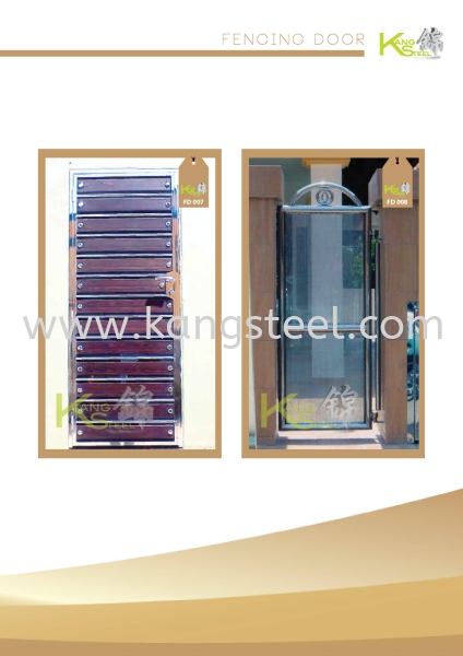 FD007&FD008 Fencing Door Johor Bahru, JB, Skudai Design, Installation, Supply | Kang Steel Engineering Sdn Bhd