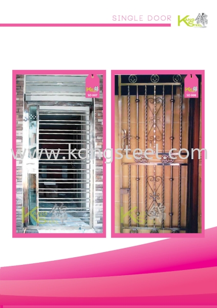 SD007&SD008 Single Door Johor Bahru, JB, Skudai Design, Installation, Supply | Kang Steel Engineering Sdn Bhd