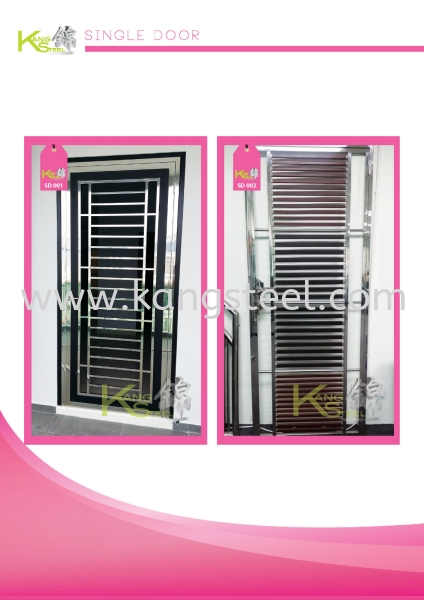 SD001&SD002 Single Door Johor Bahru, JB, Skudai Design, Installation, Supply | Kang Steel Engineering Sdn Bhd