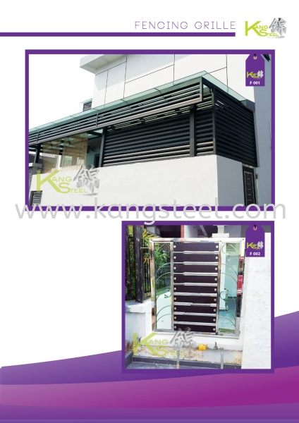 F001&F002 Fencing Grille Johor Bahru, JB, Skudai Design, Installation, Supply | Kang Steel Engineering Sdn Bhd