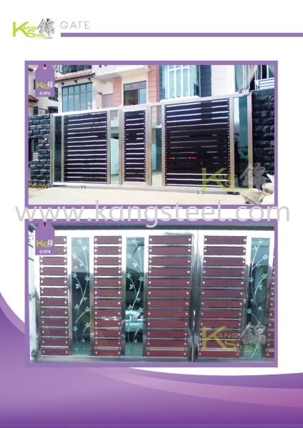 G073&G074 Gate Johor Bahru, JB, Skudai Design, Installation, Supply | Kang Steel Engineering Sdn Bhd