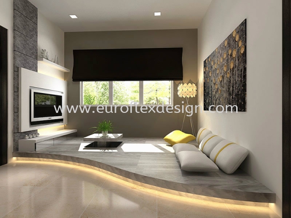  Family Hall Design Interior Design/Renovation Works Johor Bahru (JB), Bukit Indah Service, Design, Renovation | Euroflex Design And Construction Work