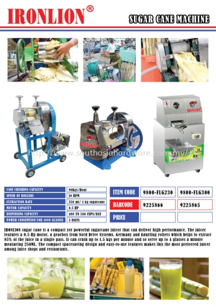 Sugar Cane Machine Food Machine Johor Bahru (JB), Malaysia Supplier, Suppliers, Supply, Supplies | SOUTH ASIA HARDWARE & MACHINERY SDN BHD