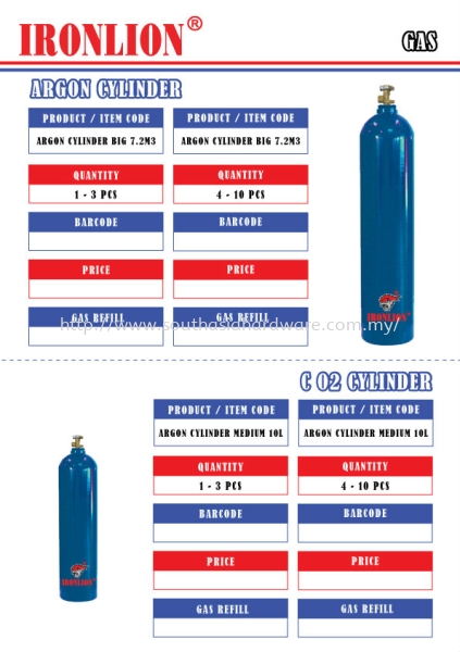 Argon Cylinder & C 02 Cylinder Gas Johor Bahru (JB), Malaysia Supplier, Suppliers, Supply, Supplies | SOUTH ASIA HARDWARE & MACHINERY SDN BHD