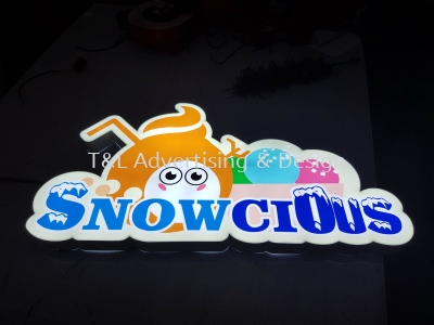 Snowcious logo LED Lightbox