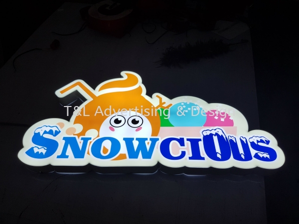 Snowcious logo LED Lightbox LED 3D Signage Johor Bahru (JB), Malaysia, Skudai Supplier, Supply, Design, Install | T & L Advertising & Design