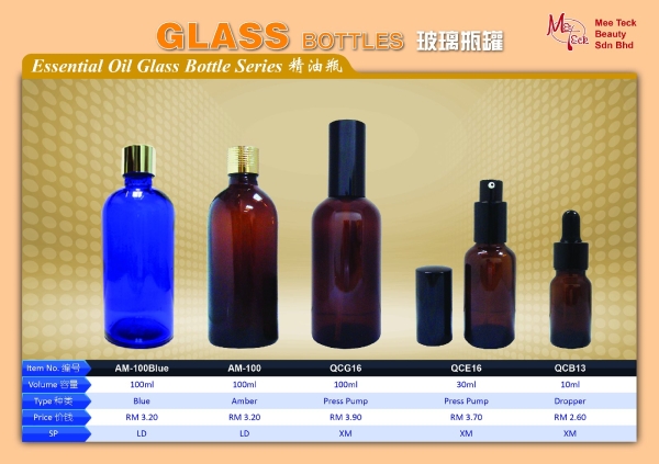 Essential Oil Glass Bottle Series GLASS BOTTLE SERIES Cosmetic Bottle Malaysia, Johor Bahru (JB) Supplier, Suppliers, Supply, Supplies | Mee Teck Beauty Sdn. Bhd.