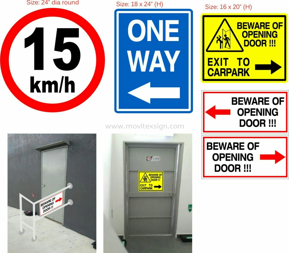 safety Signboard n Office direction signage 