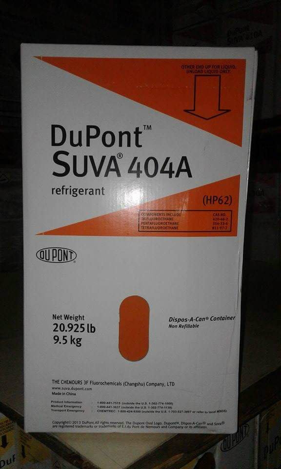 SUVA 404A (DuPont) Refrigerant Gas (9.5Kg) (CHINA) DuPont Refrigerant  Subang Jaya, Selangor, Kuala Lumpur (KL),
