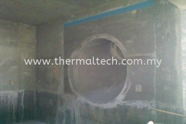 Complete Relining Of 28 Tons Melting Furnace Cable Industries Aluminium Industries Selangor, Malaysia, Kuala Lumpur (KL), Klang Service, Supplier, Supply, Installation | Thermaltech Solutions Sdn Bhd