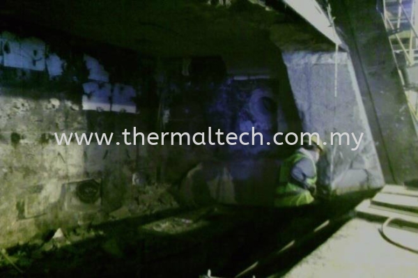 Demolishing The Refractory for Side Wall Sheet and Foil Industries Aluminium Industries Selangor, Malaysia, Kuala Lumpur (KL), Klang Service, Supplier, Supply, Installation | Thermaltech Solutions Sdn Bhd