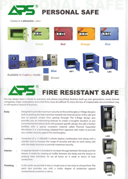 APS Personal Safe Series Personal Safe Series SECURITY BOX/ SAFETY BOX Malaysia, Selangor, Kuala Lumpur (KL), Puchong Supplier, Suppliers, Supply, Supplies | NSY Office System