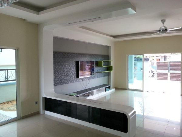  Living Room Selangor, Malaysia, Seri Kembangan, Kuala Lumpur (KL) Design, Renovation, Supplier, Supply | Der Home Trend ID & Built
