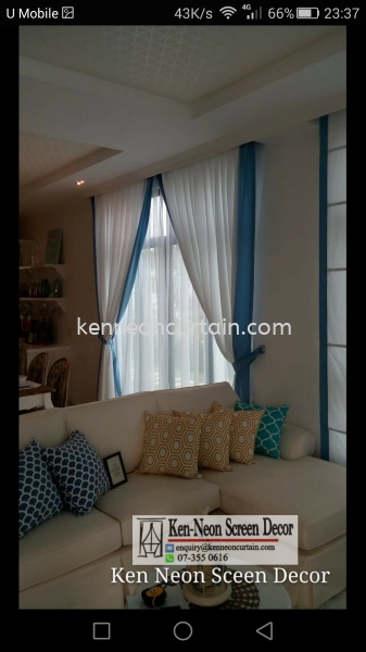  Day and Night Curtain Design  Johor Bahru (JB), Malaysia, Taman Molek Supplier, Installation, Supply, Supplies | Ken-Neon Screen Decor