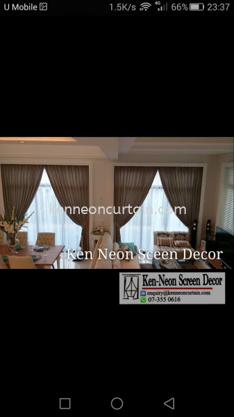  Day and Night Curtain Design  Johor Bahru (JB), Malaysia, Taman Molek Supplier, Installation, Supply, Supplies | Ken-Neon Screen Decor