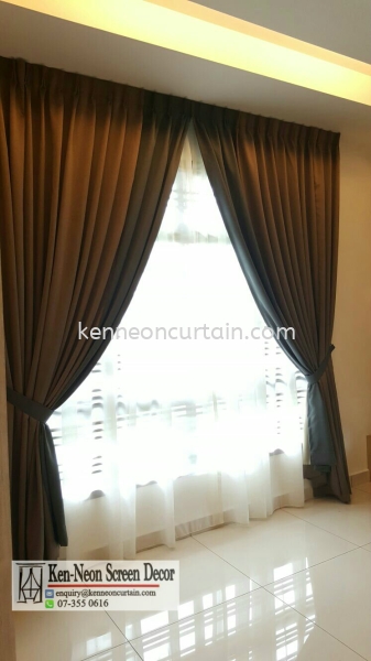  Day and Night Curtain Design  Johor Bahru (JB), Malaysia, Taman Molek Supplier, Installation, Supply, Supplies | Ken-Neon Screen Decor