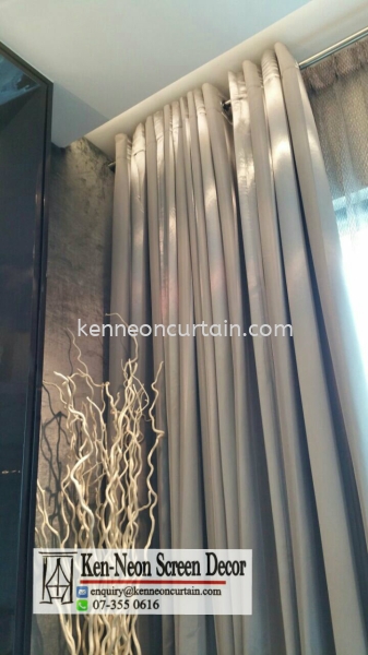  Eyelets Curtain Design  Johor Bahru (JB), Malaysia, Taman Molek Supplier, Installation, Supply, Supplies | Ken-Neon Screen Decor