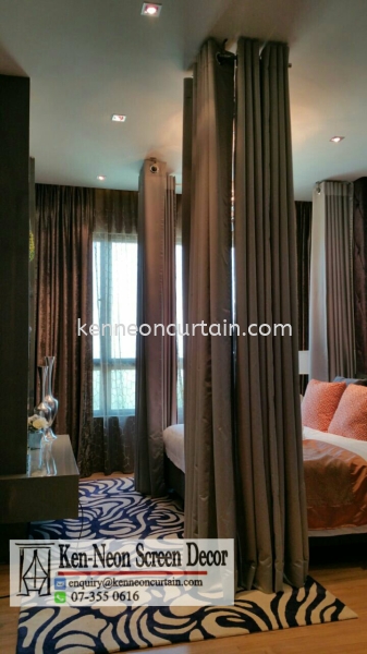  Eyelets Curtain Design  Johor Bahru (JB), Malaysia, Taman Molek Supplier, Installation, Supply, Supplies | Ken-Neon Screen Decor