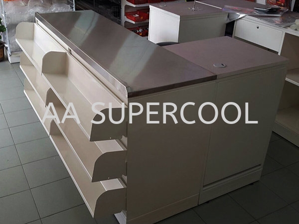 Cashier Counter (Yp)w/ 6 Book Sehlf Gondolas Display and Storage Racks Selangor, Malaysia, Kuala Lumpur (KL), Petaling Jaya (PJ) Supplier, Suppliers, Supply, Supplies | AA Supercool Enterprise