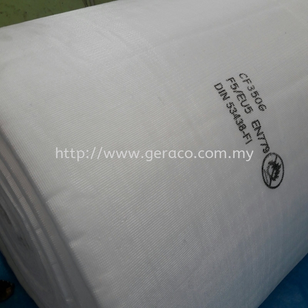 Ceiling Filter Media Rolls - 350gram Ceiling Filter Media FILTER MEDIA ROLLS AND PADS Selangor, Kuala Lumpur (KL), Malaysia, Shah Alam Supplier, Suppliers, Supply, Supplies | Geraco Sdn Bhd