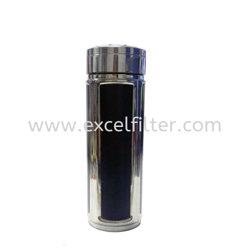 HP-CUP-010) Alkaline Hydrogen Portable Cup/Thermos (Black)