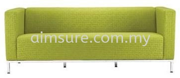 Mida 3 Seat Green Office Sofa AIM035-3