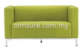 Mida 2 Seat Green Office Sofa AIM035-2