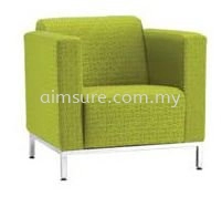Mida single seater office sofa with high backrest AIM035H-1