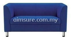 Blue Colour 2 Seat Fabric Sofa (AIM025-2)