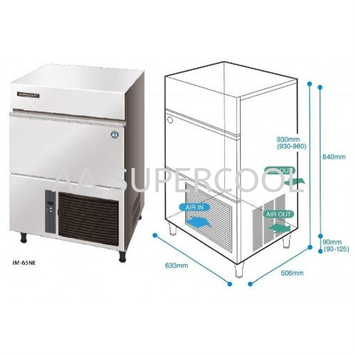 IM- 65NE Cube Ice Ice Machine Selangor, Malaysia, Kuala Lumpur (KL), Petaling Jaya (PJ) Supplier, Suppliers, Supply, Supplies | AA Supercool Enterprise