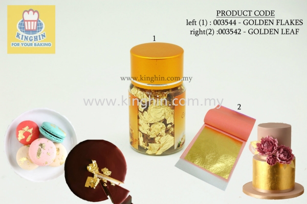  Gold & Silver Flakes / Dust Edible Cake Decoration Melaka, Malaysia Supplier, Suppliers, Supply, Supplies | Kinghin Sdn Bhd