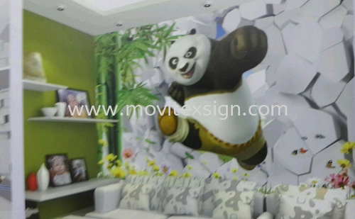 wallprinting 3D home image to give yourself a new fleshing day to your family's 