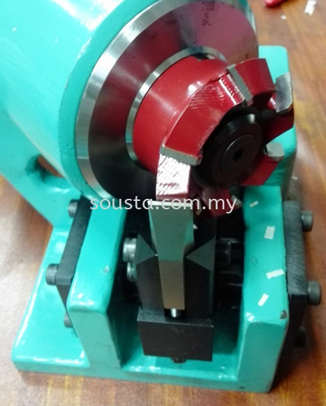 Cast Iron Block with cutter for trimming brushes    Sharpening, Regrinding, Turning, Milling Services | Sousta Cutters Sdn Bhd